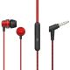Boat Bassheads 182 In-Ear Headphones With Mic (Red)