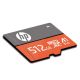 HP MicroSD Card U3 A1 512 GB Write Speed 85MB/s (Orange & Gray)