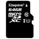 Kingston SD C10 G2 64GB UHS-I Class 10 Micro SDXC Memory Card with Adapter (Black)