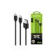 Oraimo Cable  OCD-T61 Micro-USB + Type-C Cable (Black)
