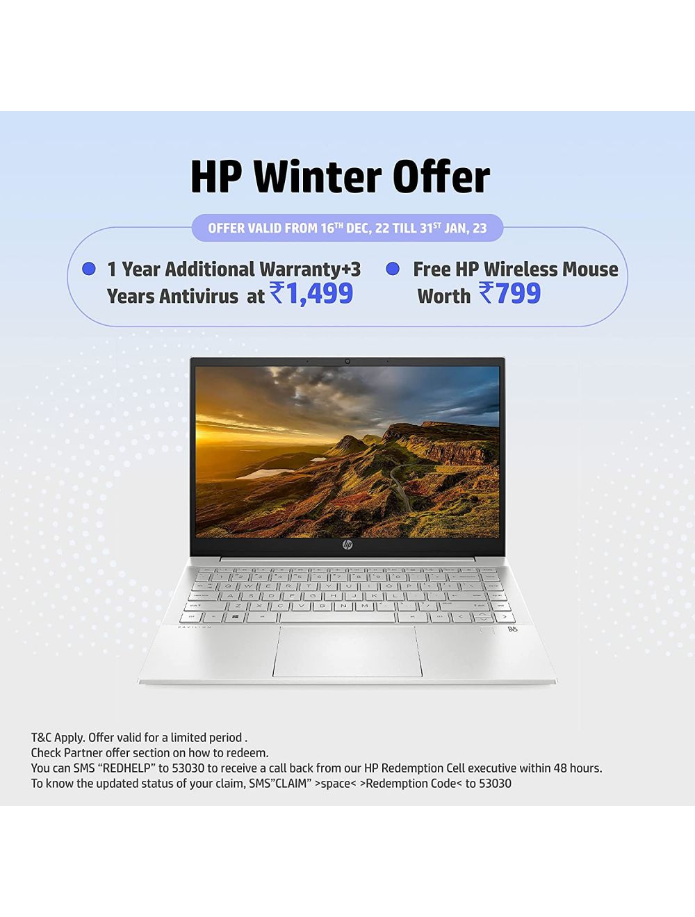 HP Pavilion Laptop 15, 12th Gen Intel Core i5-1235U 15.6 inch(39.6
