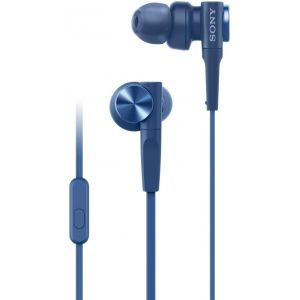 Sony MDR XB55AP In-Ear Headphones (Blue)
