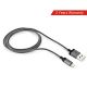 boAt LTG500 Metallic Apple Certified Lightening Cable-(grey)