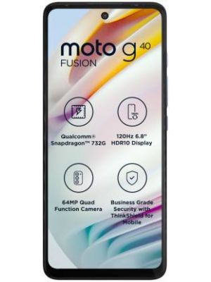 Motorola G40 Fusion 4 GB Ram & 64GB (Dynamic Gray)