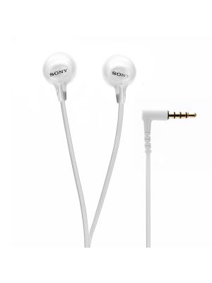 Sony MDR-EX15AP Stereo In-Ear Headphones With Mic (White)